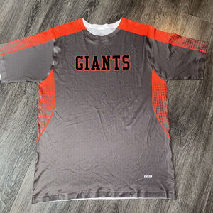 Giants Men’s Large Short Sleeve Grey & Orange “coach” Jersey